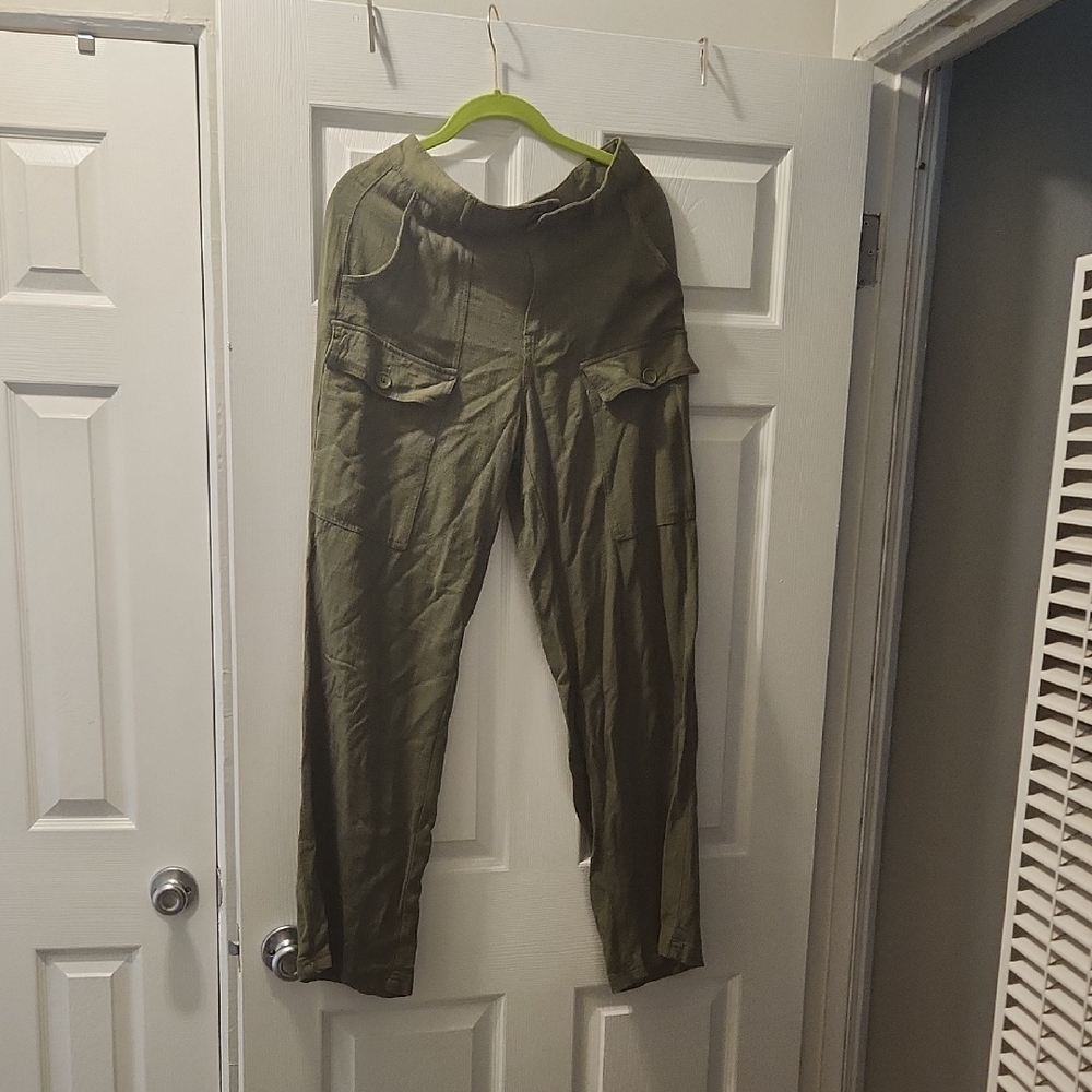 Olive Green Women's Cargo Pants
